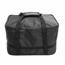 West Bend 5 Qt. Blue Non-Stick Versatility Slow Cooker with Griddle Base, Travel Lid and Thermal Tote thumbnail 4