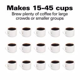 Hamilton Beach Fast Brew 45-Cup Stainless Steel Coffee Urn with 1-Hand Dispensing thumbnail 5