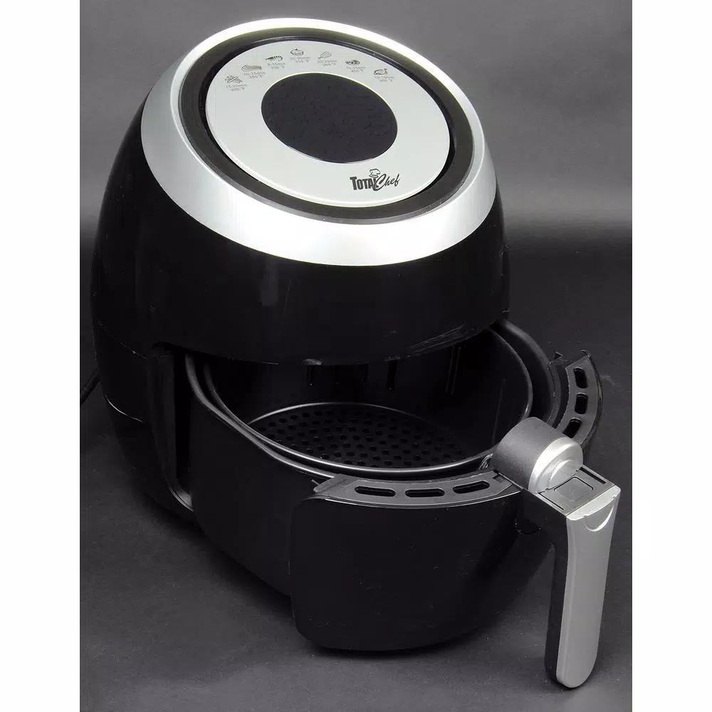 Total Chef 3.8 Qt. 1500W Air Fryer with Touchscreen LCD Display and 7 Presets, Black