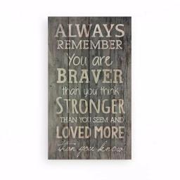P Graham Dunn Always Remember Inspirational Quote Wood Pallet Sign - Rustic Farmhouse Wall Decor thumbnail 1
