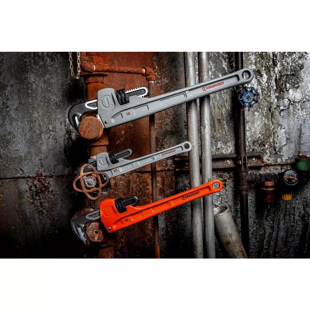 Crescent 18 in. Cast Iron Pipe Wrench with K-9 Angle-Access Jaws