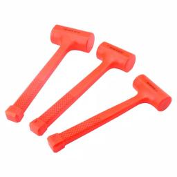 Steel Core 3-Piece Dead Blow Hammer Set, 1 lb, 2 lb, 3 lb, Neon Orange thumbnail 1