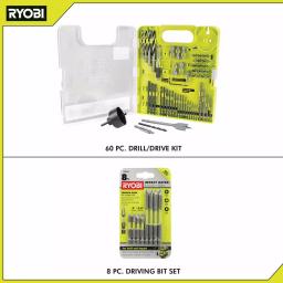 RYOBI 68-Piece Multi-Material Drill and Drive Kit with Bonus 8-Piece Impact Rated Driving Set thumbnail 3