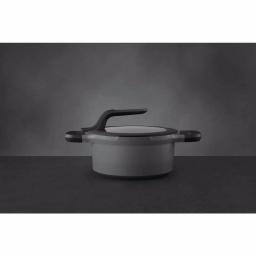 BergHOFF GEM Stay Cool 3 qt. Cast Aluminum Nonstick Casserole Dish with Glass Lid, Gray thumbnail 5