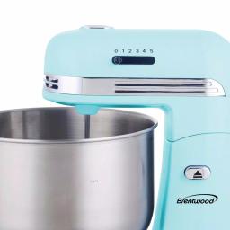 Brentwood Appliances Brentwood 5-Speed Stand Mixer with 3-Qt Stainless Steel Mixing Bowl, Blue thumbnail 6