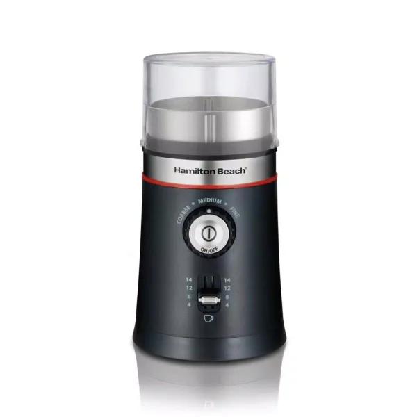 Hamilton Beach Custom Grind 5 oz. Black Blade Coffee Grinder, Electric with Removable Stainless Steel Chamber