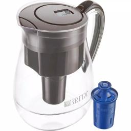 Brita Monterey 10-Cup Water Filter Pitcher with Longlast Filter, Black thumbnail 1