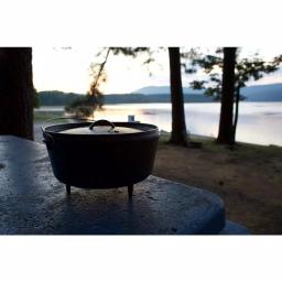 Lodge 5 Qt. Cast Iron Deep Dutch Oven with Lid and Bail Handle thumbnail 2