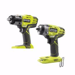 RYOBI 18V ONE+ Cordless 3-Speed Impact Wrench Combo Kit (1/2 in. and 3/8 in.) thumbnail 1