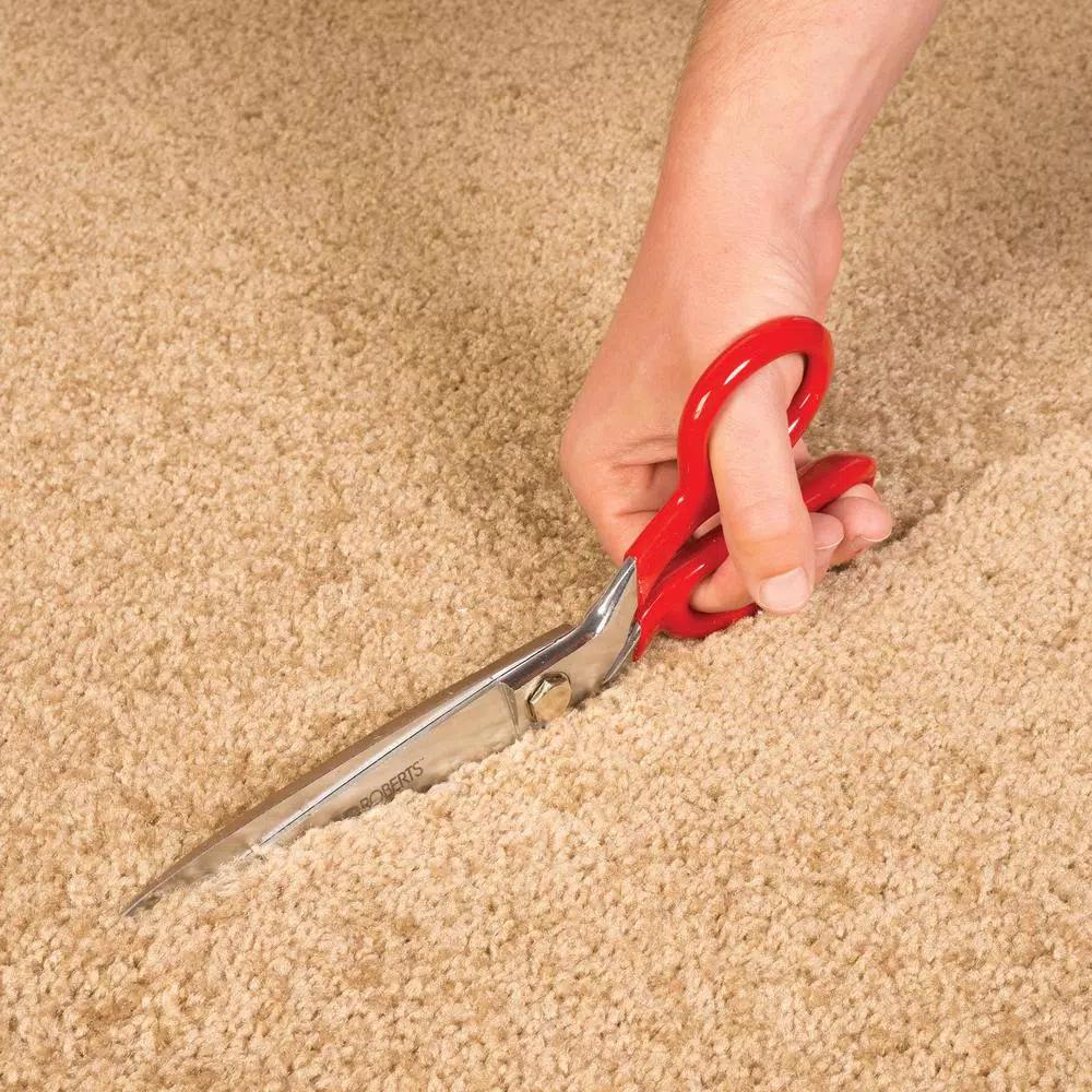 ROBERTS 10 in. High Carbon Steel Carpet Napping Shears and Scissors