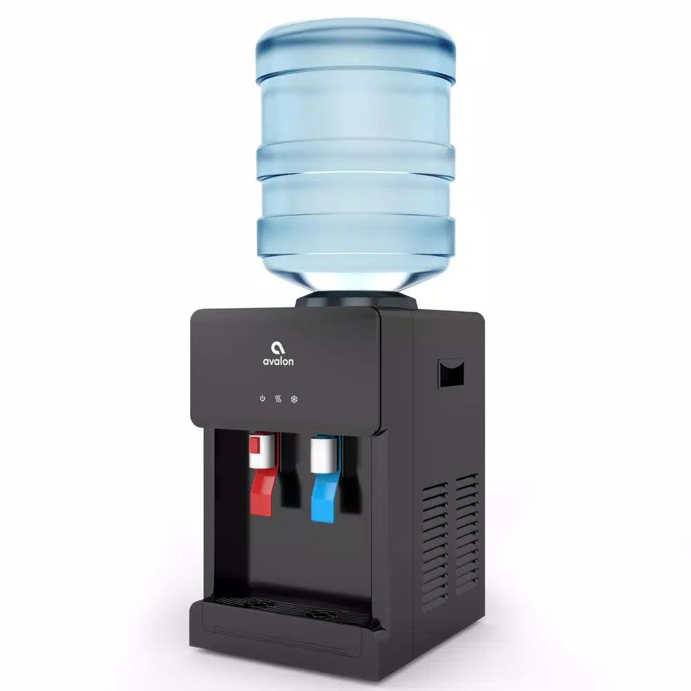 Avalon Countertop Top Loading Water Cooler Dispenser, Hot & Cold, Black