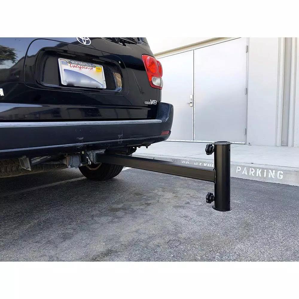 MaxxHaul Heavy-Duty Steel Hitch Mount Umbrella Holder, 2 in. Receiver, 500 lb Capacity