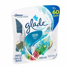 Glade PlugIns Scented Oil Air Freshener Refill, Aruba Wave, 1.34 oz. (2-Pack) thumbnail 3