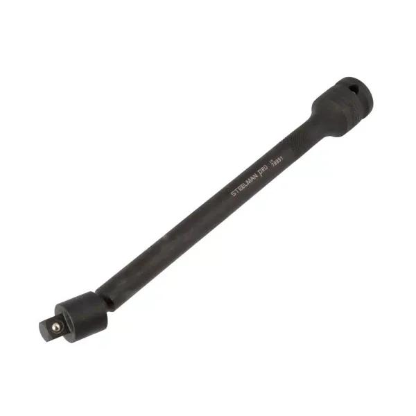 STEELMAN PRO 79991 1/2 in. Drive to 3/8 in. Pinless Swivel Impact Extension Bar, 9 in.