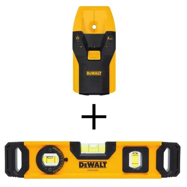 DEWALT Center Sensor Stud Finder with 9 in. Torpedo Level Bonus Set