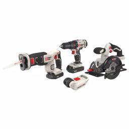 Porter-Cable 20V MAX Lithium-Ion Cordless 4-Tool Combo Kit with Drill, Circular Saw, Reciprocating Saw, and LED Work Light thumbnail 9