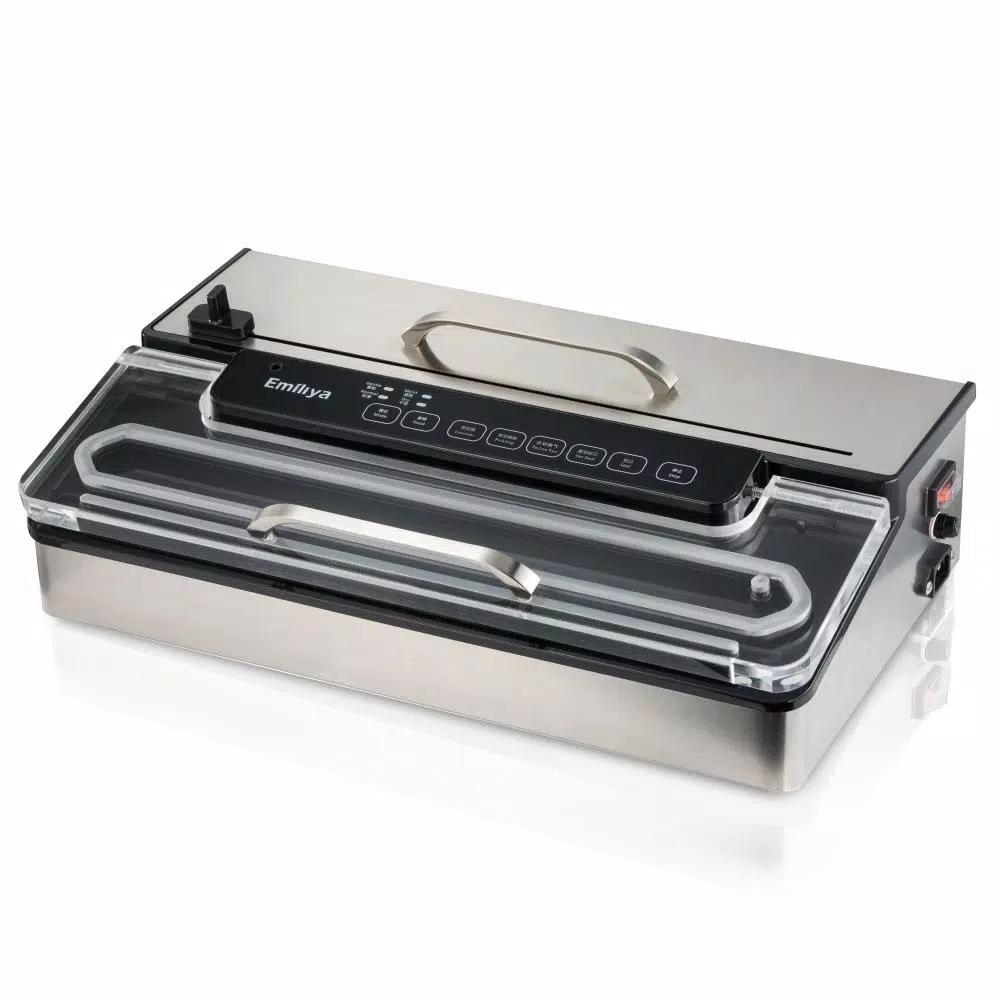 NutriChef Kitchen Pro Stainless Steel Food Vacuum Sealer System with Vacuum Bags and Roll