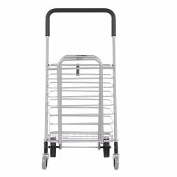 Polder Superlight Shopping Cart, Lightweight Aluminum Grocery & Utility Cart with 360° Swivel Wheels thumbnail 7