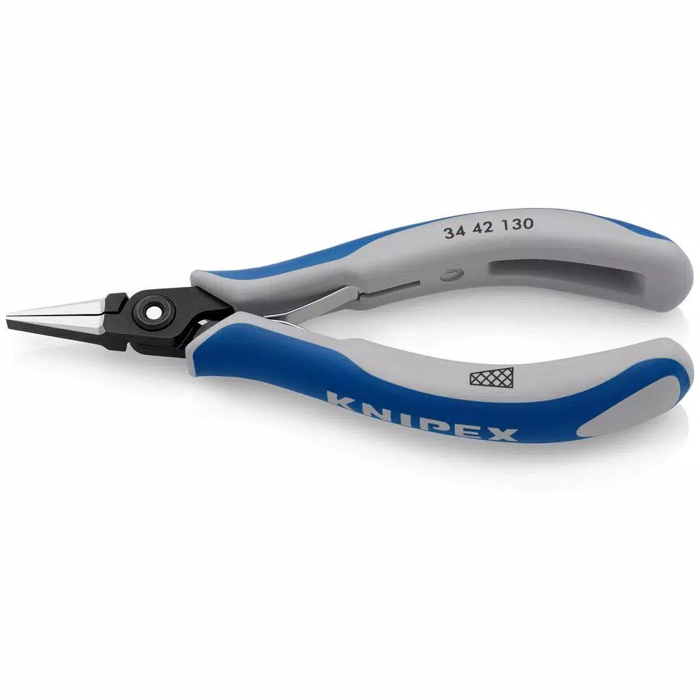 KNIPEX 5-1/4 in. Precision Electronics Gripping Pliers with Multi-Component Handles