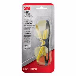 3M Safety Eyewear Amber Lenses, Black/Yellow Frame, Anti-Fog & Scratch Resistant (6 Pack) thumbnail 2