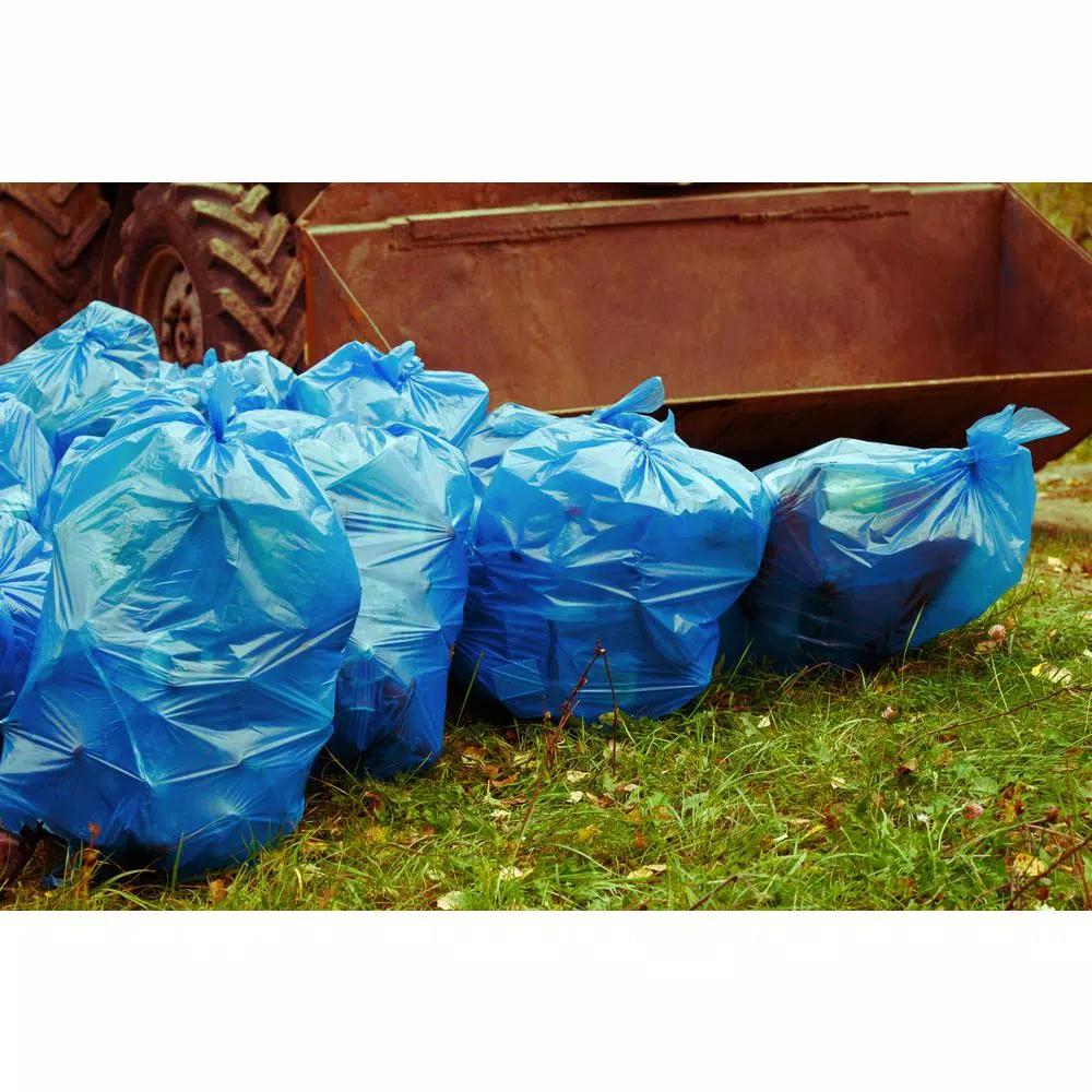 Ultrasac 33 Gallon Blue Recycling Trash Bags, Heavy Duty, 50-Count