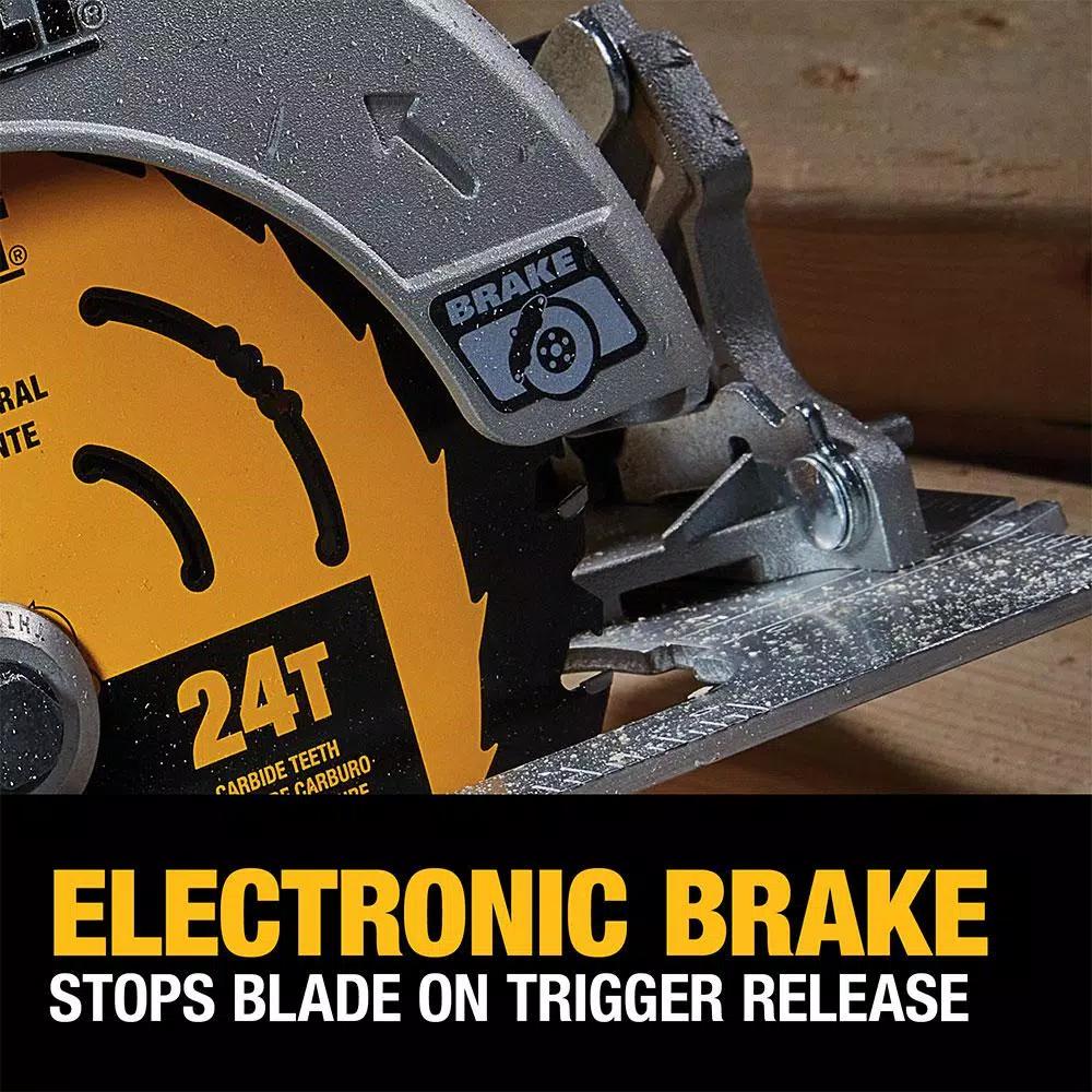DEWALT 20V MAX Brushless 7-1/4 in. Circular Saw Kit with FLEXVOLT Advantage and (1) 6.0Ah FLEXVOLT Battery