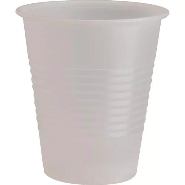 Genuine Joe 9 oz Translucent Plastic Disposable Beverage Cups, Clear, 2400 Count Case