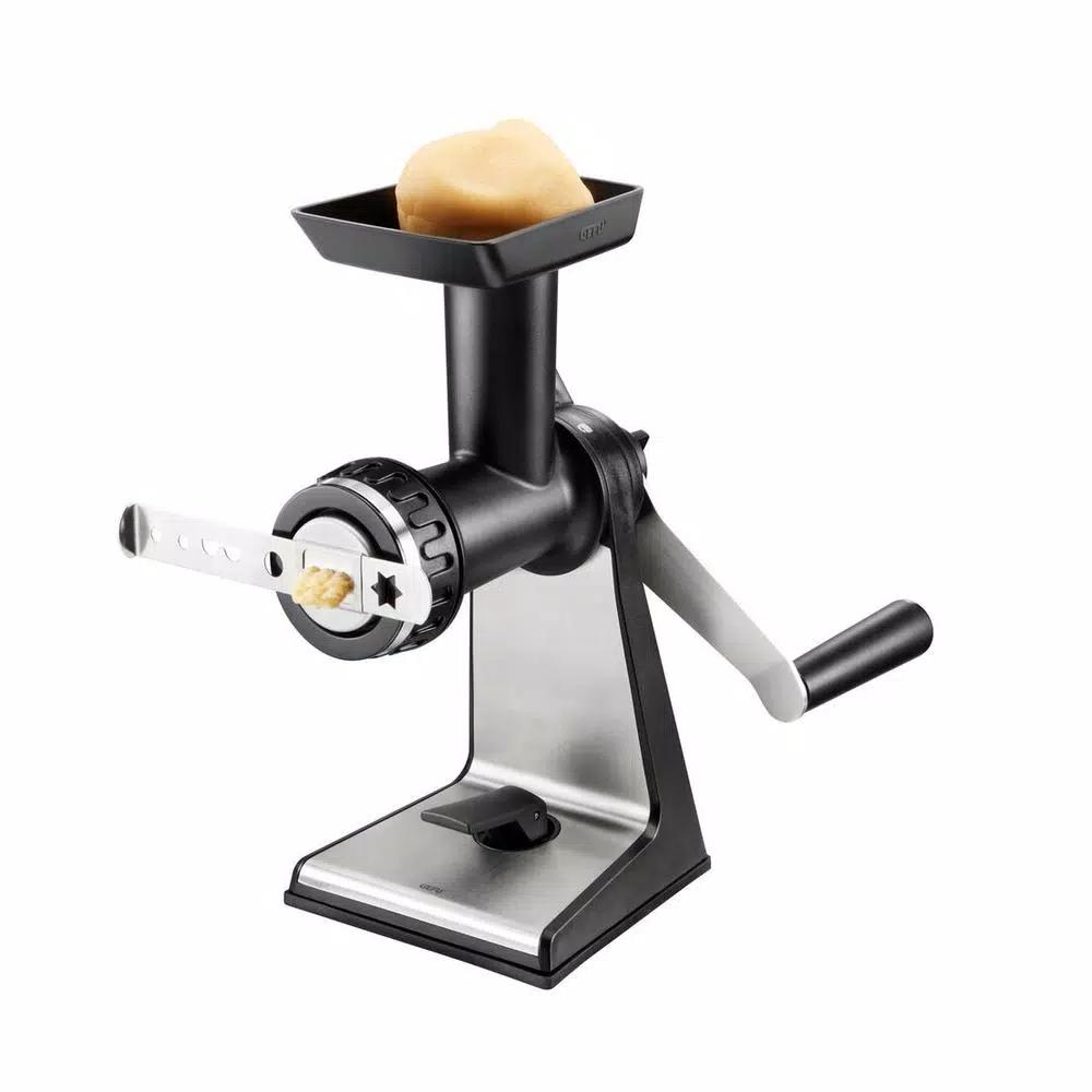 GEFU TRANSFORMA Manual Meat Mincer with Sausage Spout and Cookie Press Attachment