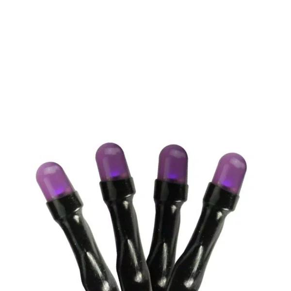 Northlight 5 in. LED Purple Micro Halloween String Lights, 15-Set, Battery Operated
