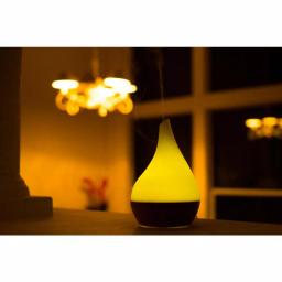 X Brand Canary Glass and Bamboo Ultrasonic Aroma Diffuser with LED Lights thumbnail 8