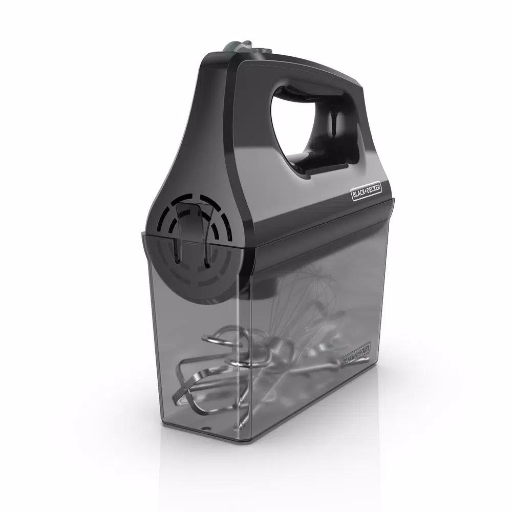 BLACK+DECKER 5-Speed Hand Mixer with Turbo Boost, Black