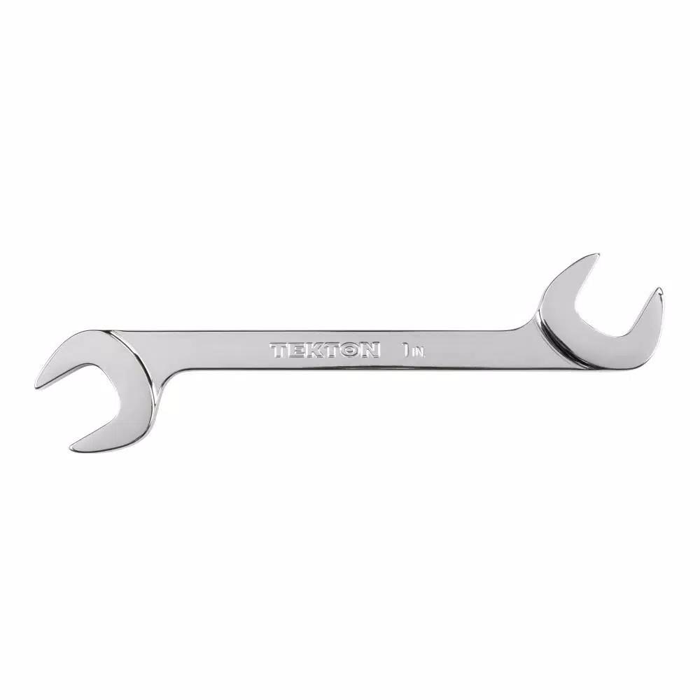 TEKTON 1 in. Angle Head Open End Wrench, 60° Offset