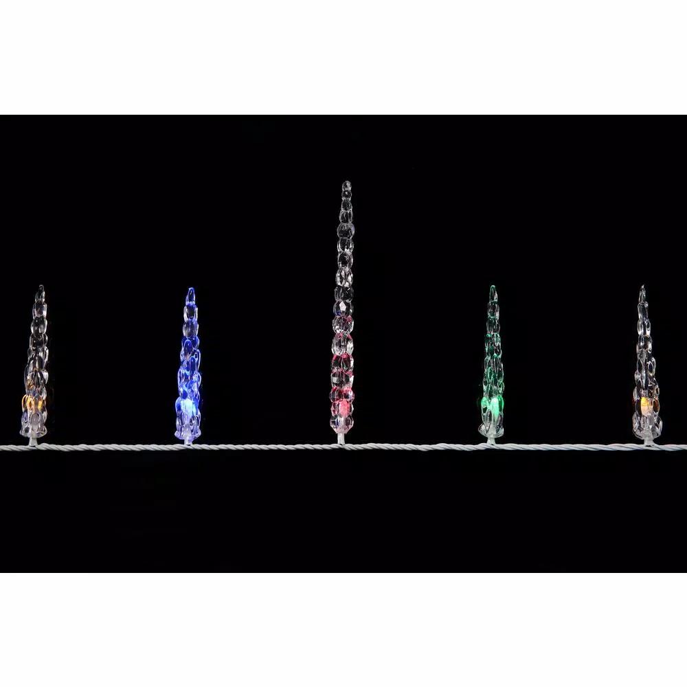 Novolink 80-Light 8mm Mini Globe Multi-Color LED Icicle Lights with Wireless Smart Control