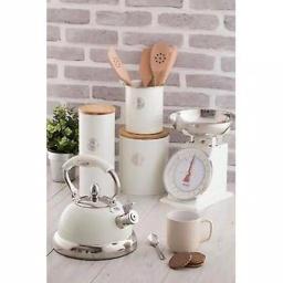 Typhoon Living Cream 10.5-Cup Stainless Steel Stove Top Whistling Kettle thumbnail 2