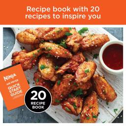 Ninja 4 Qt. Air Fryer, Black and Gray Electric Countertop Fryer with Recipe Book thumbnail 4