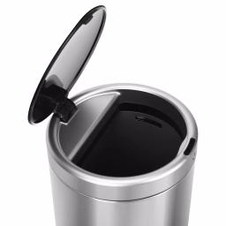 Innovaze 3.2 Gallon Stainless Steel Motion Sensor Touchless Trash Can, Fingerprint Resistant Round Bin thumbnail 3