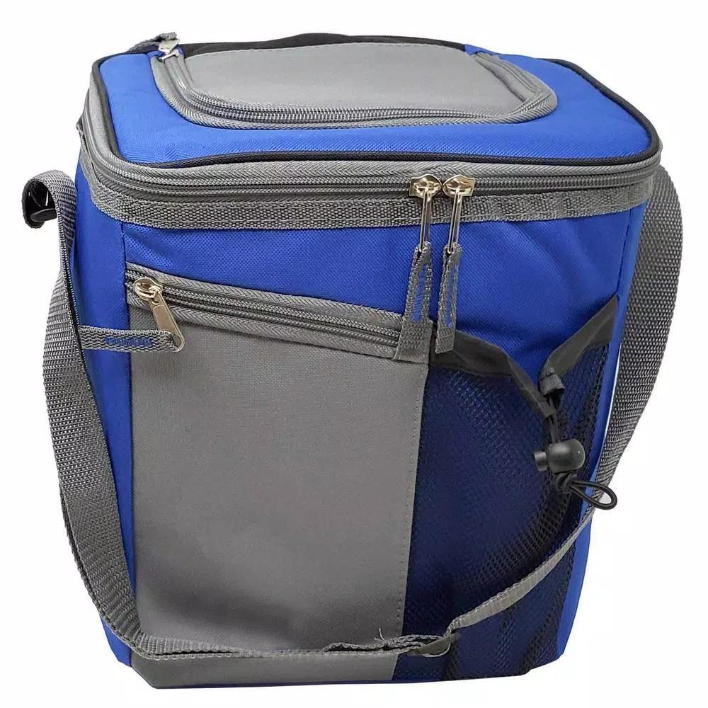 LavoHome 18-Can Insulated Cooler Bag with Adjustable Shoulder Straps and Zipper Front Pocket