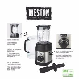 Weston Pro Series 32 oz. 11-Speed Stainless Steel Blender with Sound Shield thumbnail 7