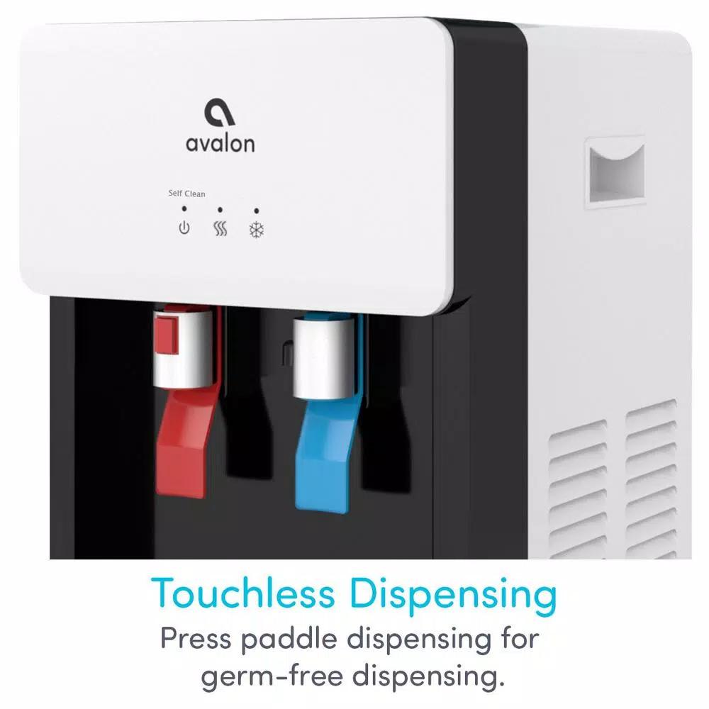 Avalon Countertop Bottleless Water Cooler Dispenser, Hot & Cold, Self-Cleaning Ozone, White