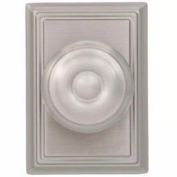 Schlage Georgian Satin Nickel Dummy Door Knob with Addison Trim thumbnail 2