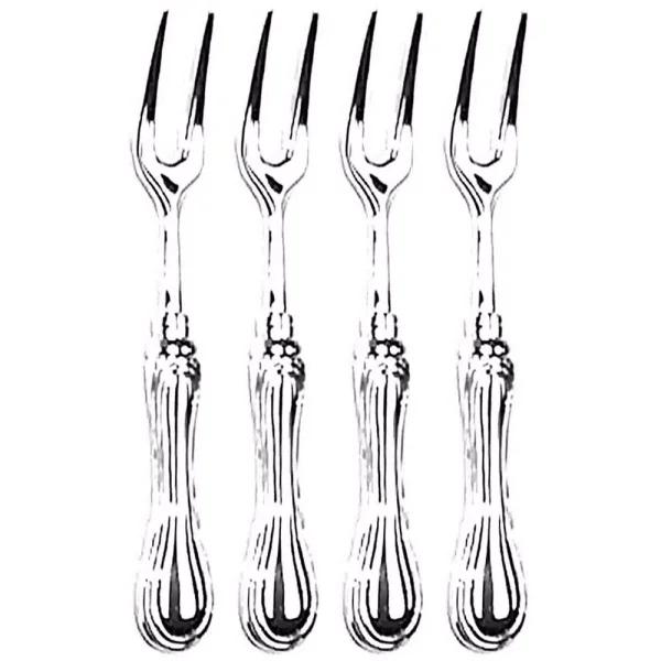 Heim Concept Silver 4-Piece Spoon-Rim Silver-Plated Flatware Set