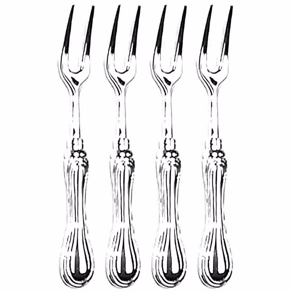 Heim Concept Silver 4-Piece Spoon-Rim Silver-Plated Flatware Set