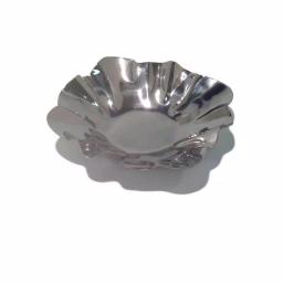 Heim Concept Stainless Steel Flower Serving Bowl, Silver, 11.78 in. thumbnail 2