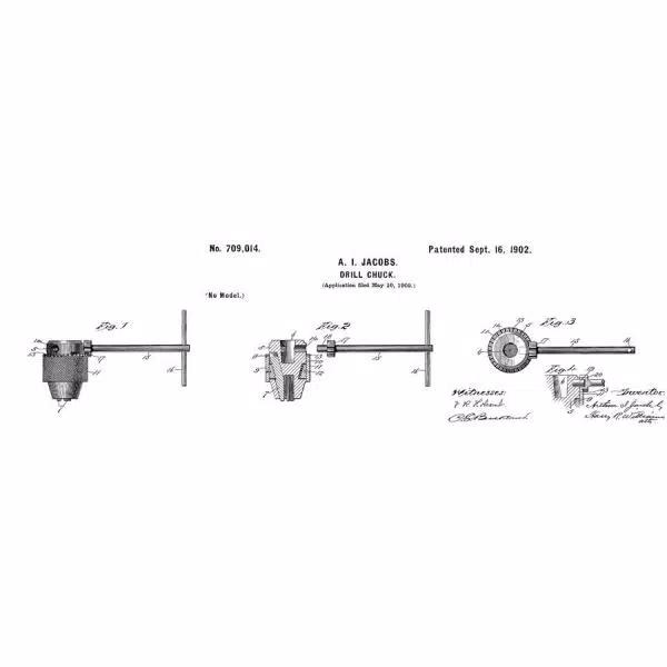 Jacobs Stainless Steel Chuck, 1/4 in. to 3/8 in. Capacity