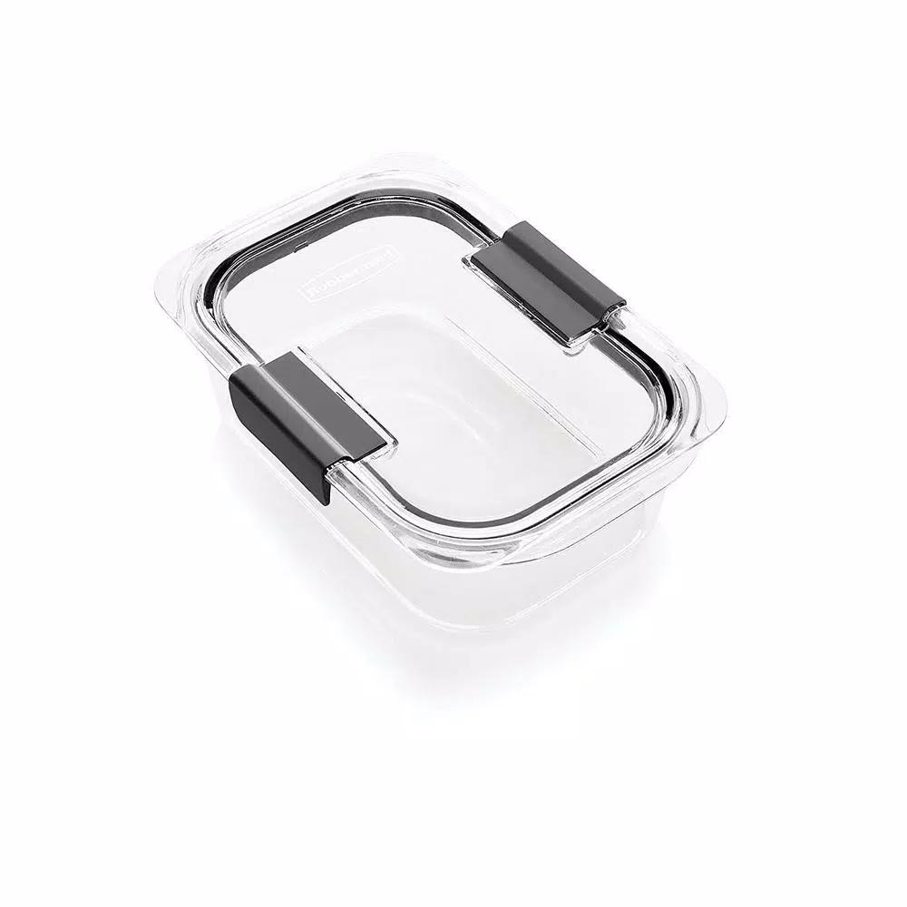 Rubbermaid Brilliance 5-Piece Medium Food Storage Container Set, Leak-Proof & BPA-Free