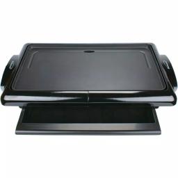 Brentwood Appliances 1400W Nonstick Electric Griddle with Warming Drawer, 200 sq. in., Black thumbnail 1