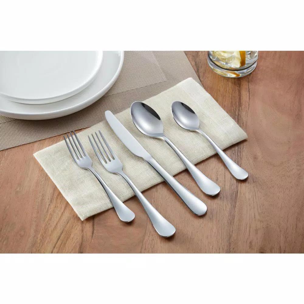 Home Decorators Collection Maywood 45-Piece Stainless Steel Flatware Set, Service for 8