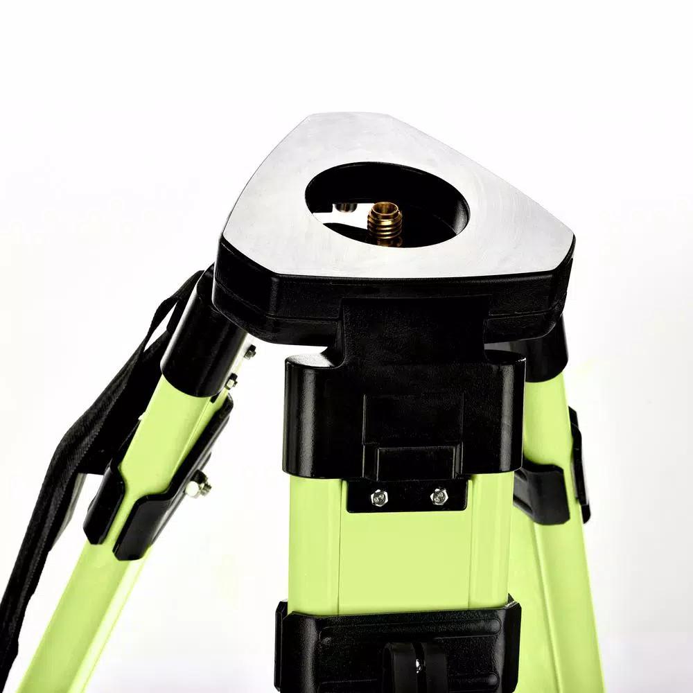 AdirPro High Visibility Green Heavy-Duty Aluminum Survey Tripod with Quick Clamp