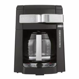 DeLonghi De'Longhi 12-Cup Drip Coffee Maker with Glass Carafe, Front Access Design, and Programmable Timer - Black thumbnail 2