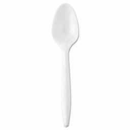 GEN White Plastic Wrapped Teaspoons, Mediumweight (1000 Count Case) thumbnail 1